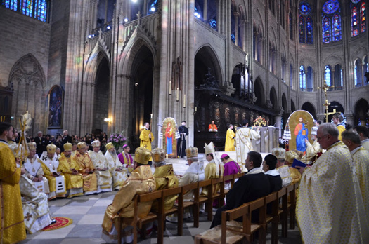 Intronisation Gudziak à Notre-Dame de Paris