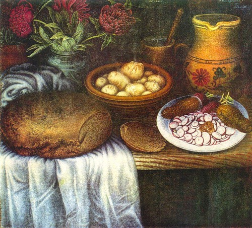 Petit déjeuner, 1950