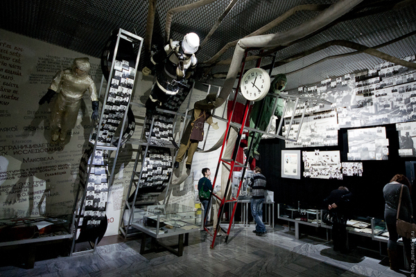 musée de Tchernobyl, salle des liquidateurs